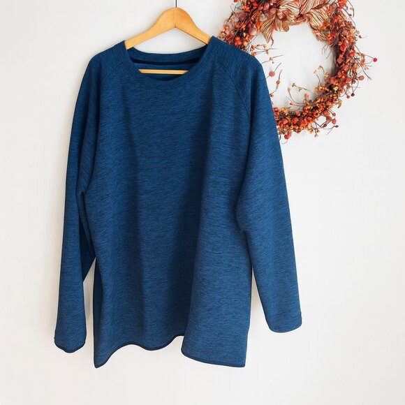 Nike Tour Men's Plus Dri-FIT Golf Crew Sweatshirt FD5835-410 Size 4XL Blue - Picture 1 of 10